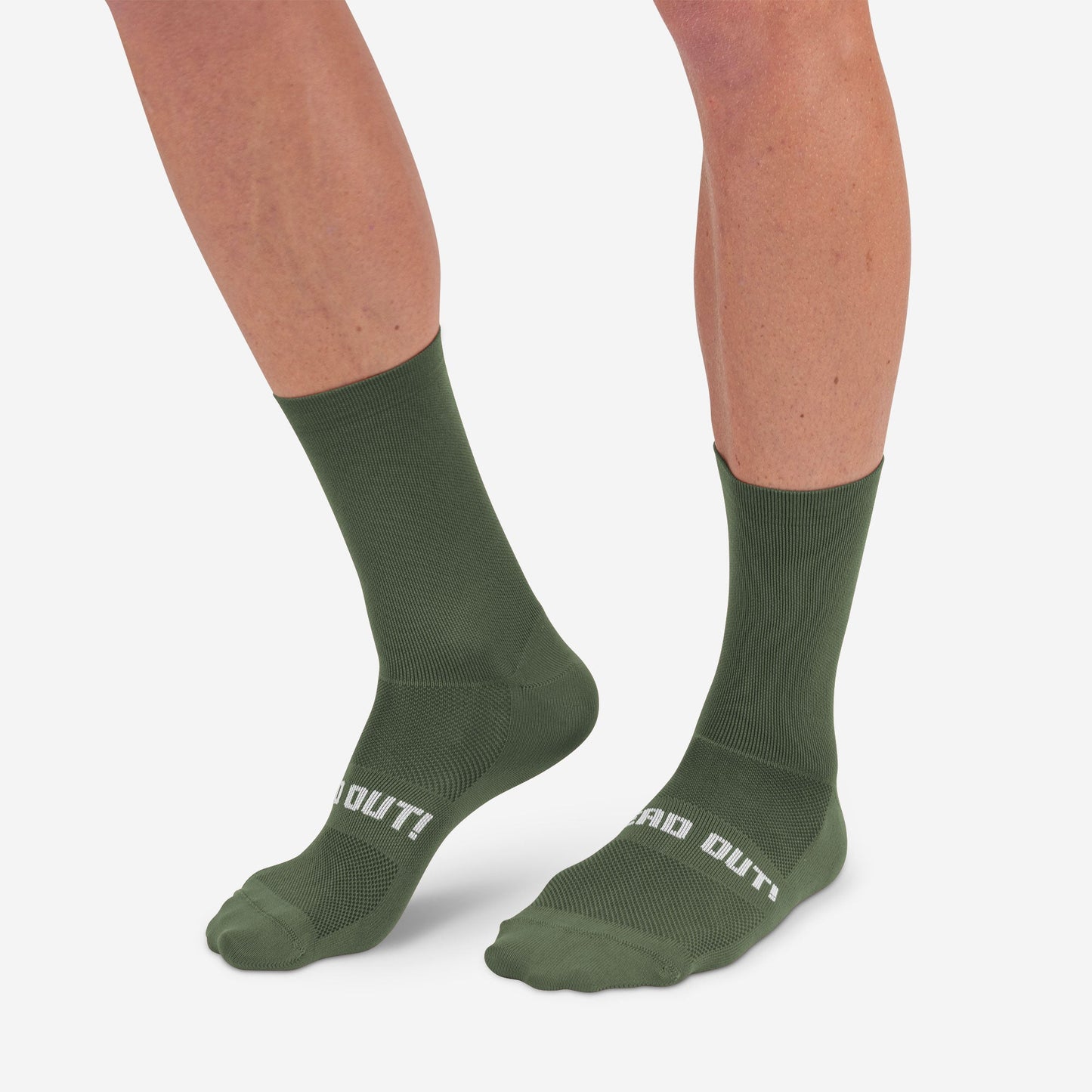 Essential Cycling Socks Olive - Socks - Lead Out!