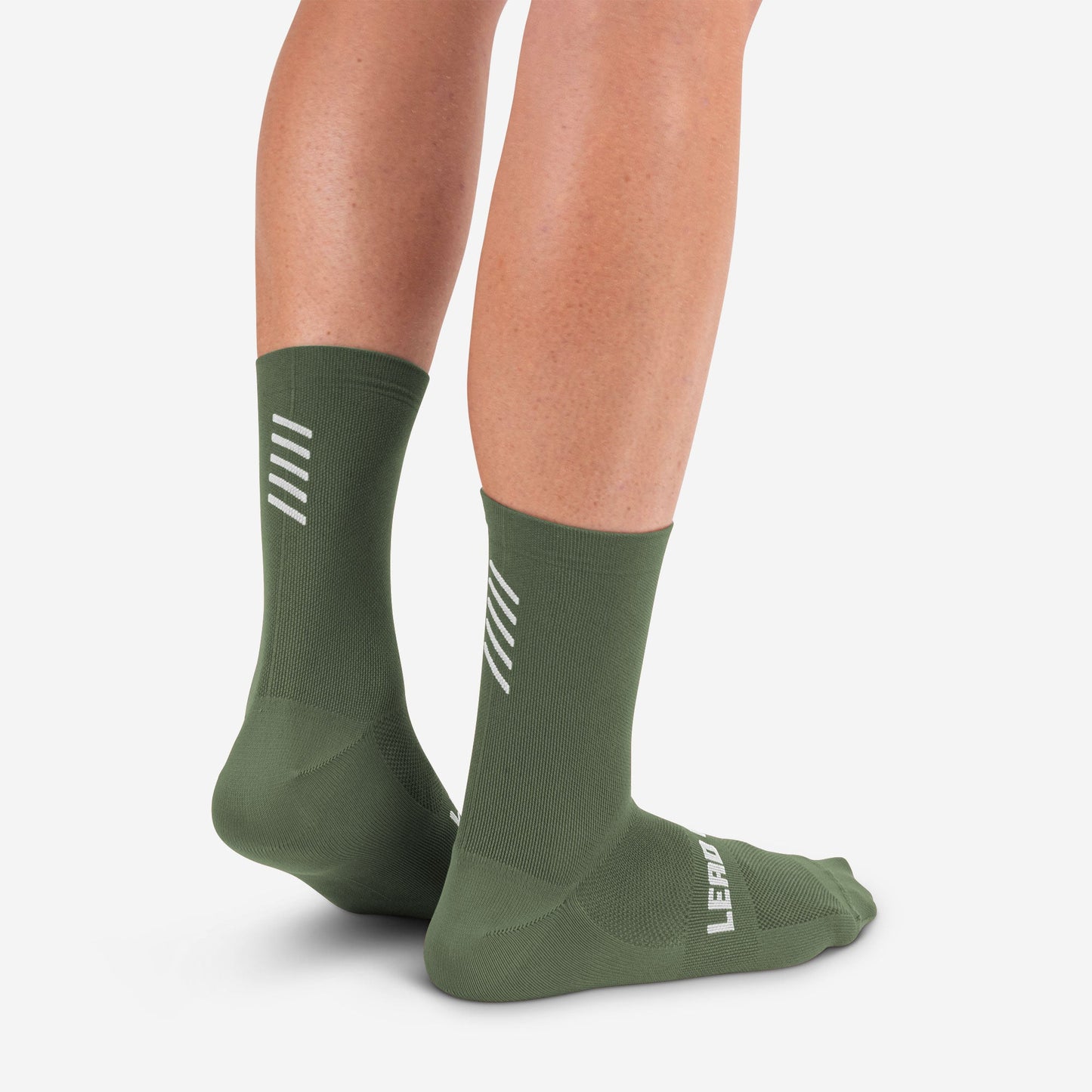 Essential Cycling Socks Olive - Socks - Lead Out!