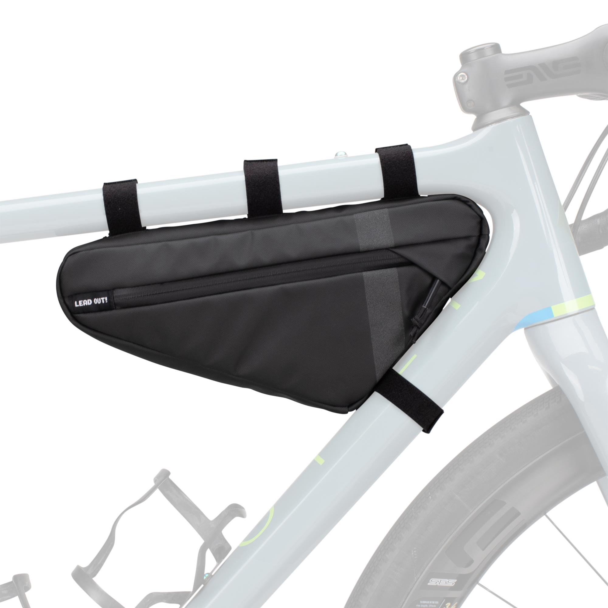 Mini Frame Bag Black Lightweight Bike Bag by Lead Out!
