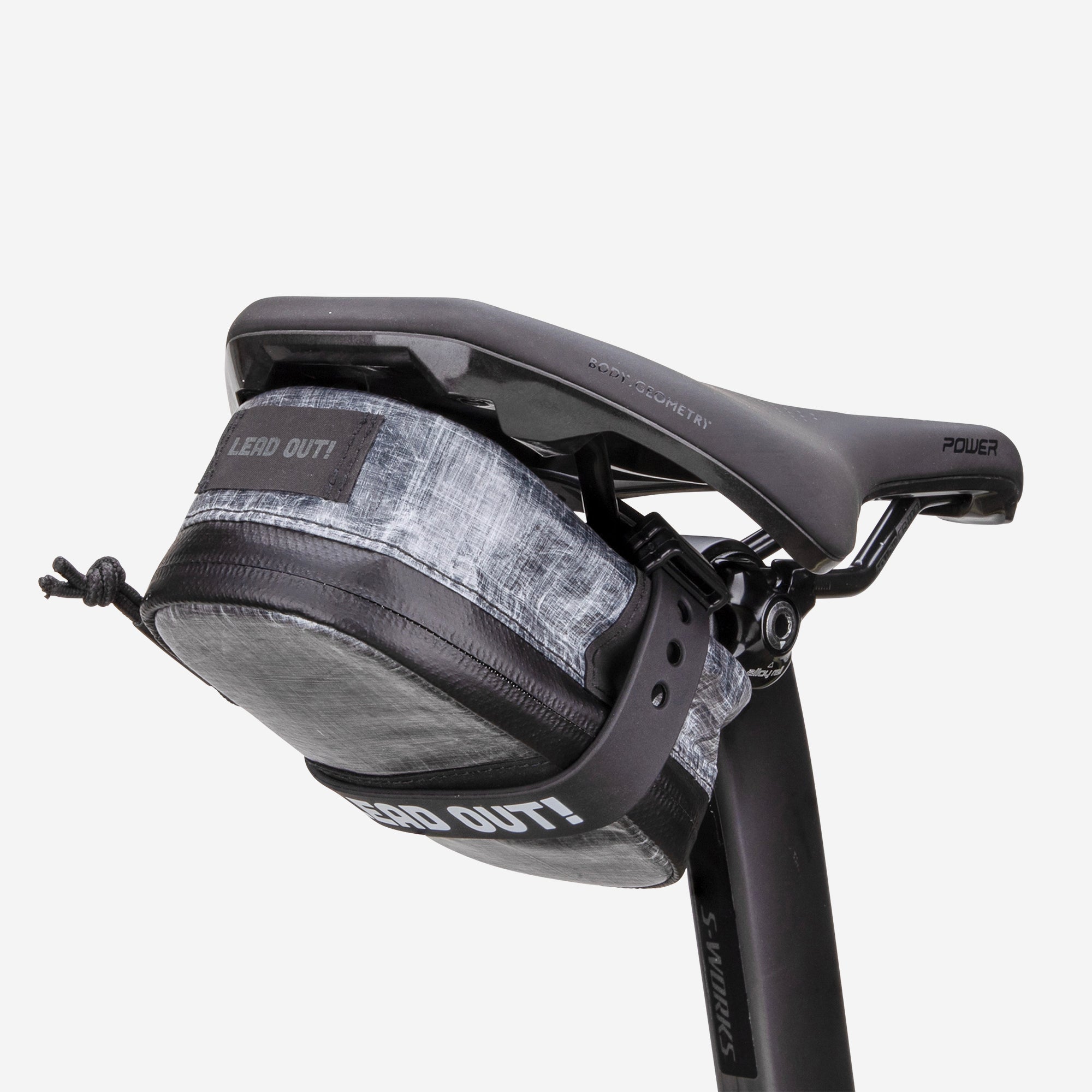 Lead Out! Lightweight Dyneema Bike Saddle Bags for Cyclists